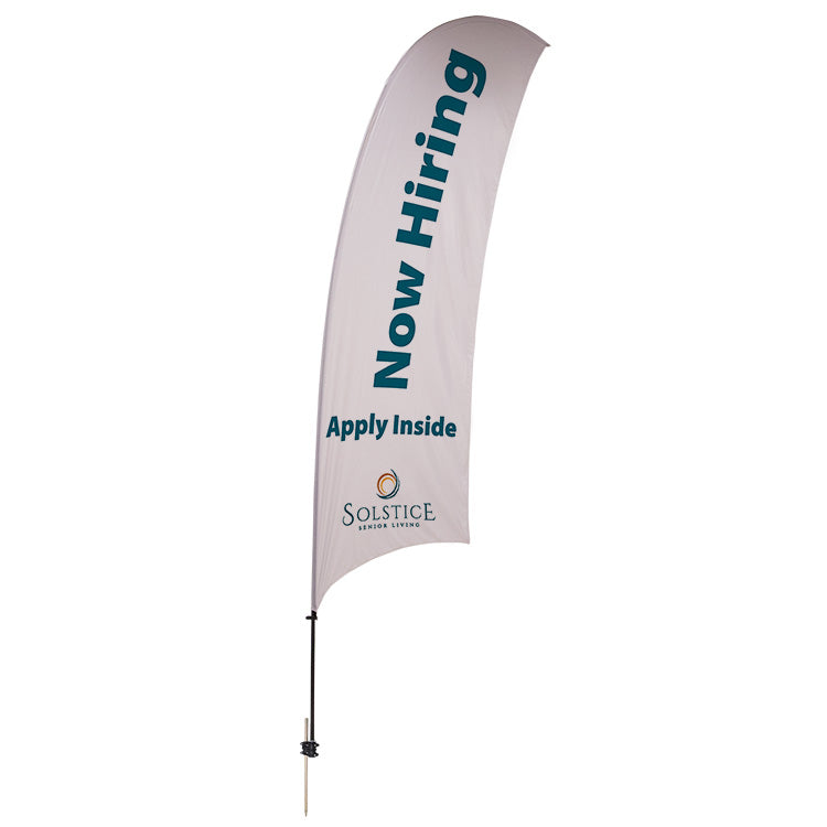 15' Value Razor Sail Sign Kit (Double-Sided with Value Spike): MOQ 1- $330.00