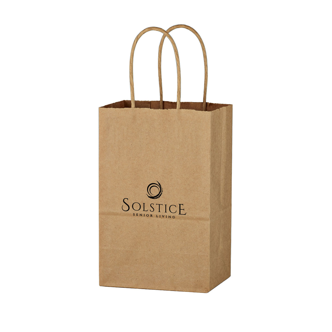 Copy of Kraft Paper Brown Shopping Bag - 5-1/4