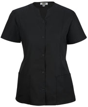 Load image into Gallery viewer, Essential Ladies Snap Front Housekeeping Smock (Decorated)
