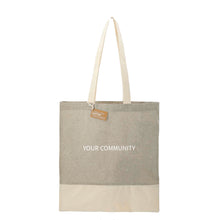 Load image into Gallery viewer, Split Recycled 5oz Cotton Twill Convention Tote : MOQ 150 - $3.49
