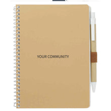 Load image into Gallery viewer, 5” x 7” FSC® Mix Spiral Notebook with Pen : MOQ 300- $2.55
