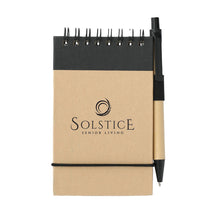 Load image into Gallery viewer, 5&quot; x 4&quot; FSC Mix Recycled Spiral Jotter with Pen : MOQ 300- $2.05
