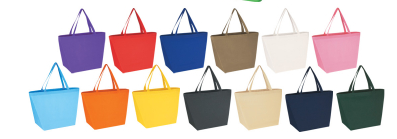 Non-Woven Budget Shopper Tote Bag: MOQ 150 - $1.25