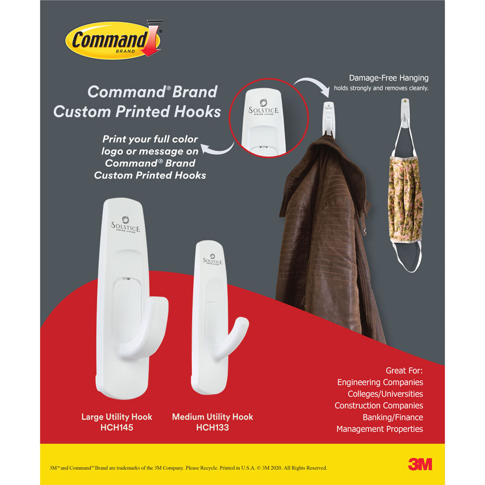 Command Hook Medium: MOQ 250 - $1.49