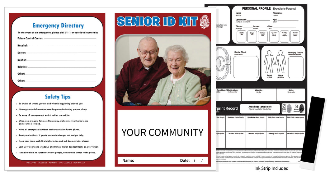 ID Safety Seniors $1.45 - MOQ : 250